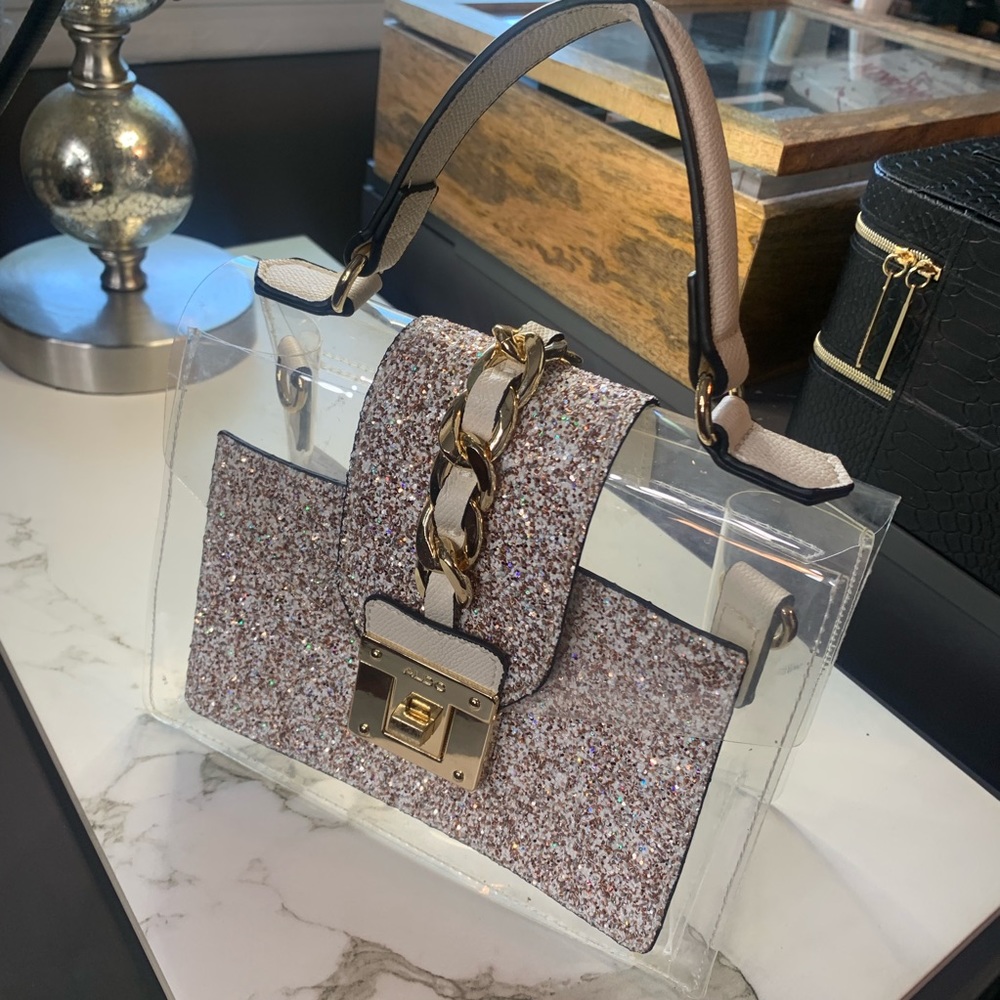 ALDO TRANSPARENT HAND BAG